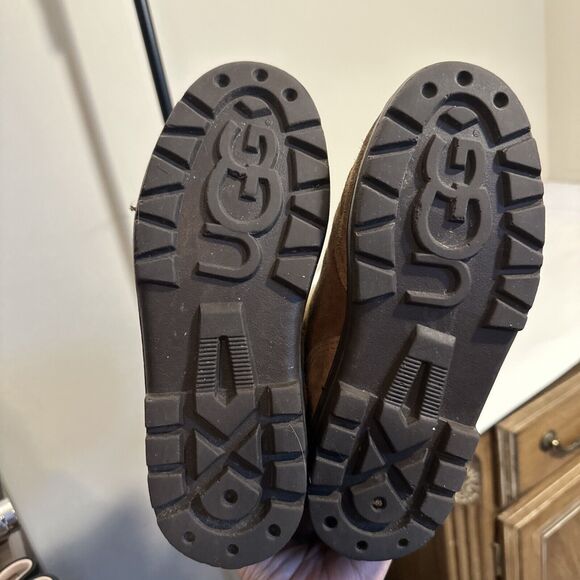 Women’s Ugg Sundance II 5325 Tall Exposed Shearling Boots, Chestnut, Size 5 - Picture 10 of 12